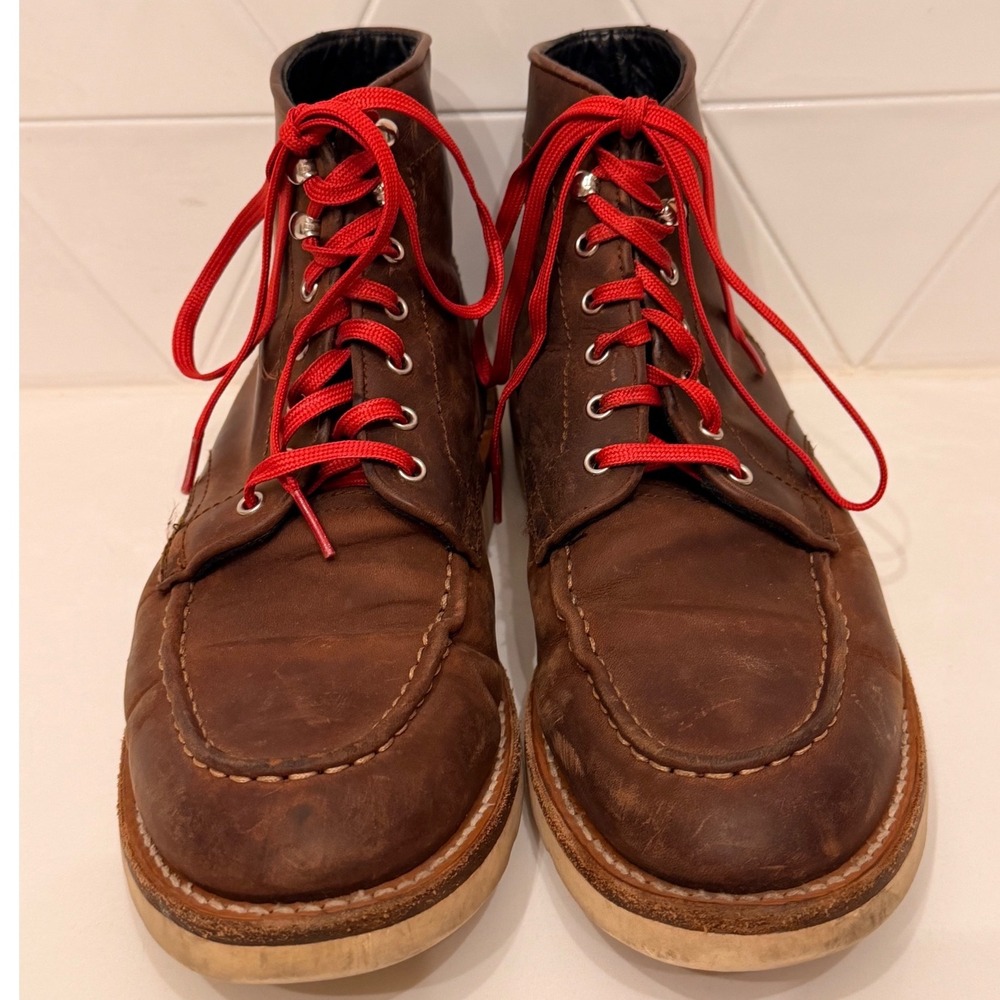 Thursday Boot Co Diplomat Mens Moc Toe Boots Burnt Copper Leather Vibram 10.5 US